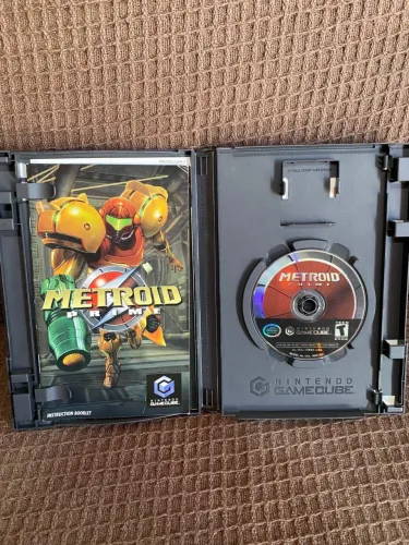 Jogo original Metroid prime Nintendo game cube