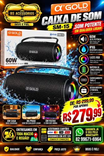 Caixa de Som Gold 60w