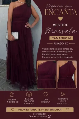 Vestido festa madrinha bordo