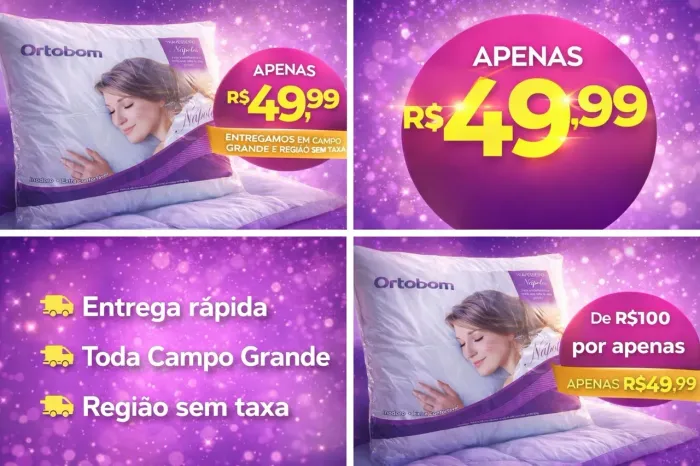 Vendo Travesseiros Ortobom