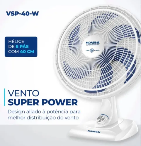 Ventilador de mesa 40cm