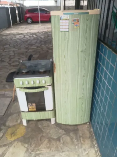 Cadeira e fogão