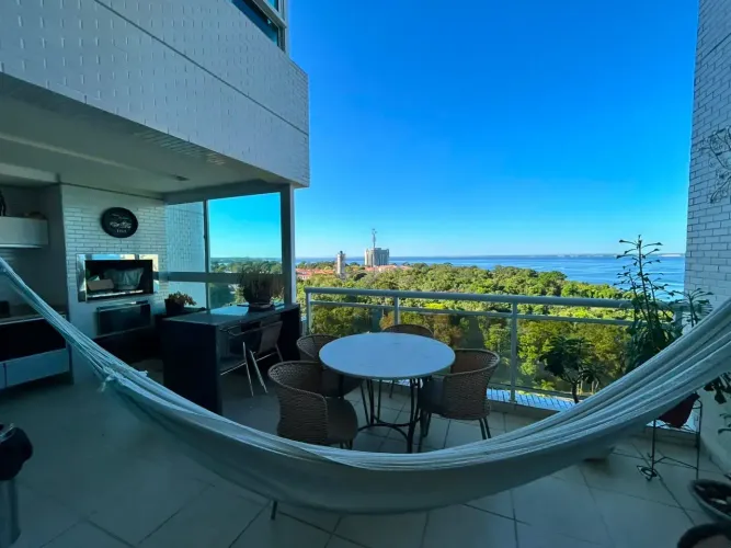 Riviera Ponta Negra 222m² 3 suítes 3 vagas de garagem Andar Alto Locação!