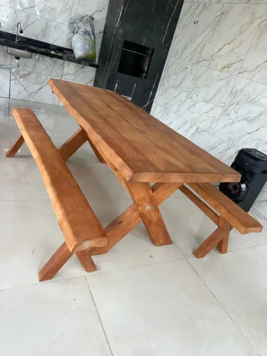 Mesa Rústica Maciça TOP