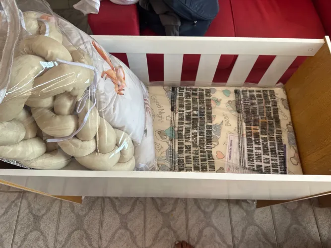 Mini berço +colchao+kit berço 250