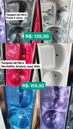 Tanque de 1 metro de fibra a partir de $: 139,90