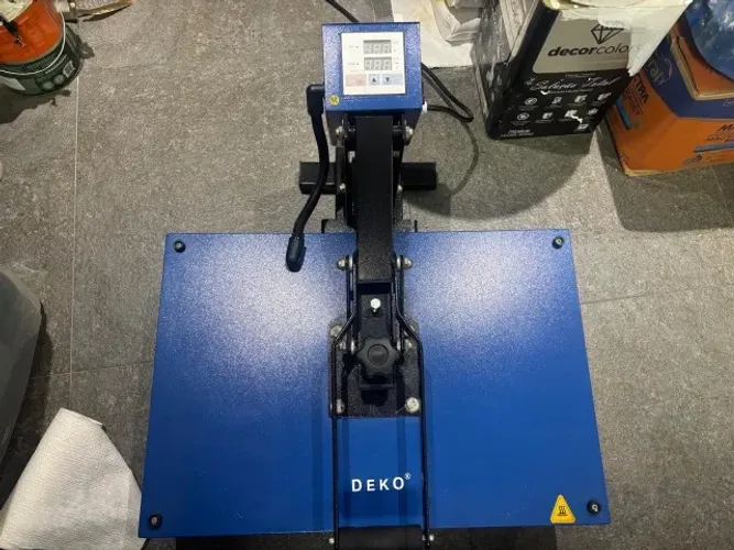 **Prensa Térmica DEKO 40 × 60 cm - Azul e Preta