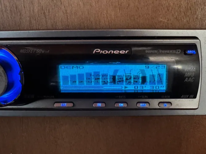 Cd radio com Bluetooth Pioneer deh-p6950ib vários gráficos frente motorizada na promoção 