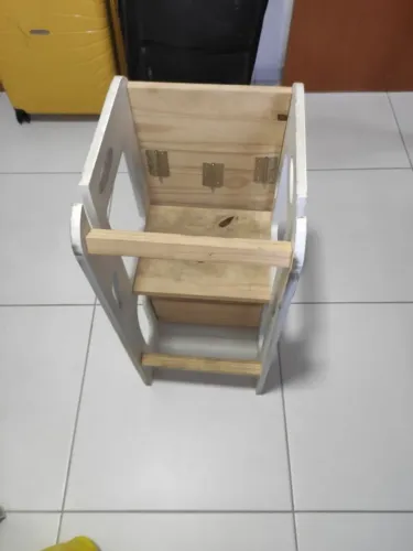 Torre De Aprendizagem Montessori Madeira Mesa Baleia Segura 