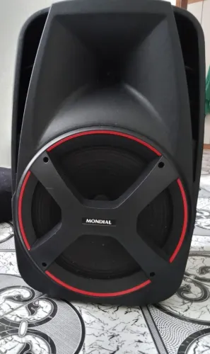 Caixa de Som Amplificadora Mondial 550W RMS Bluetooth - Bivolt (Excelente Estado)