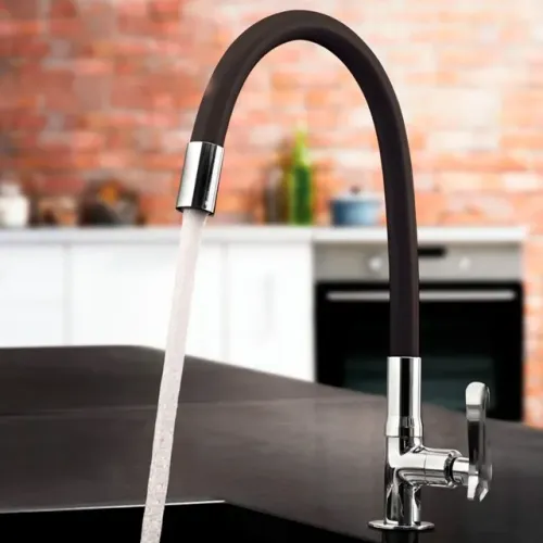 Torneira Flexível Para Cozinha, Pia, Bancada, Mesa Preto Fc-02