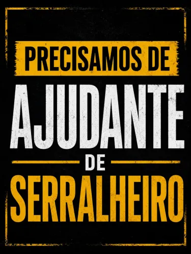 Ajudante de serralheiro