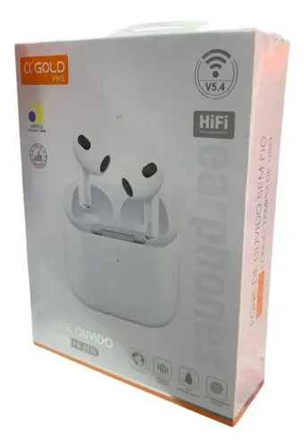 Fone Bluetooth Compatível Com Ios, Android, Samsung E Iphone Cor Branco