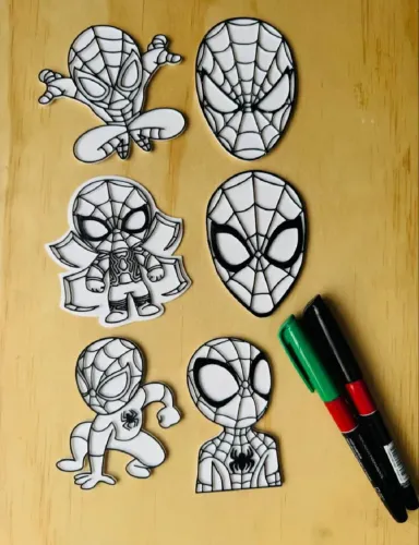 Kit pintura homem aranha