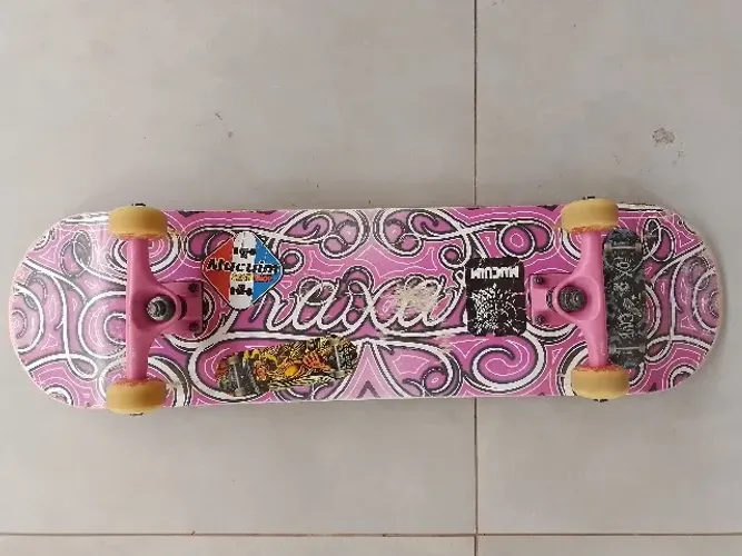 Skate Traxart Intermediário Rosa