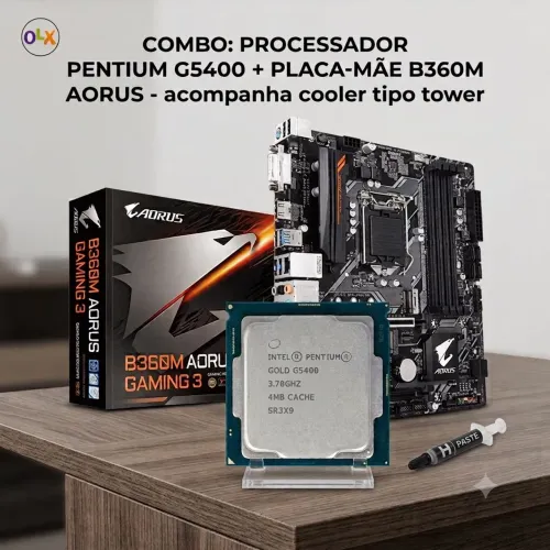 Combo placa mãe + processador