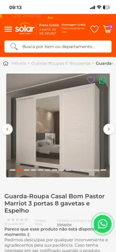 Vendo Guarda Roup Casal Usado 3 portas