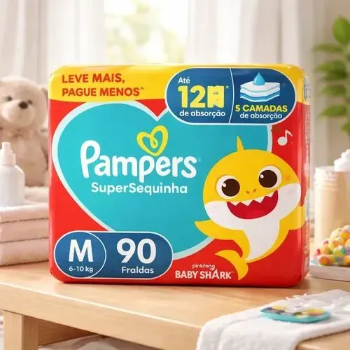 Fraldas Pampers M