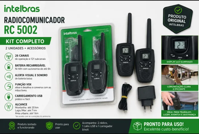 Rádio comunicador Intelbras