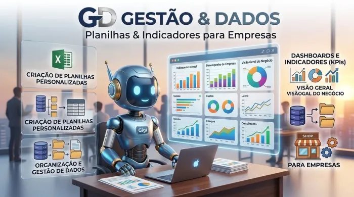 Planilhas Personalizadas para Organizar e Controlar seu Negócio | GD Gestão & Dados