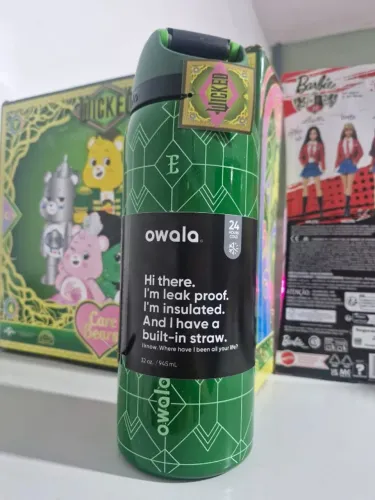 Garrafa De Água Owala Wicked Freesip Isolada 950ml Elphaba Original