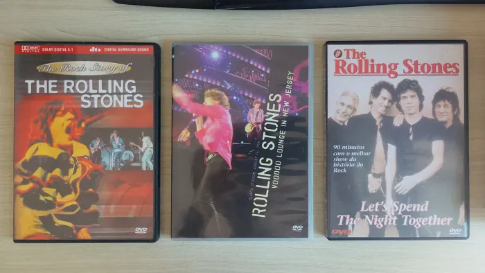 Vendo 3 dvds Rolling Stones documentário e show