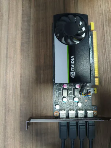 Placa De Vídeo Nvidia T1000 4GB GDDR6 (Dell DP/N 0DW8FN) + 4 Adaptadores Mini DisplayPort