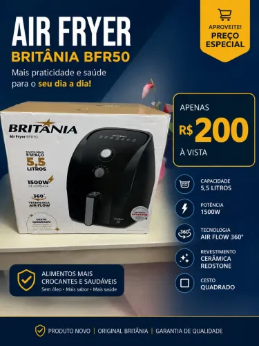 Air fryer 5,5 l na caixa