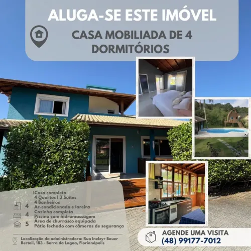 Térrea para aluguel tem 360 metros quadrados com 4 quartos em Barra da Lagoa - Florianópol