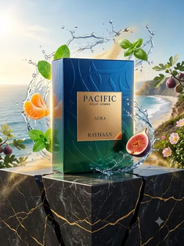 Perfume Árabe Rayhaan Pacific Aura Pour Homme Eau de Parfum - 100ml (Original / Lacrado)