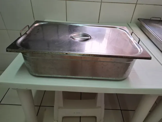 Cuba de inox de 20 c/tampa