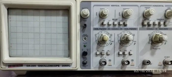 Osciloscópio Analógico Instrutherm OA-220 - 20MHz - 2 Canais (Testado)