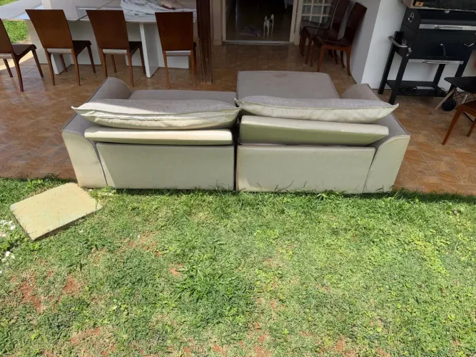 Sofá 4 lugares com chaise