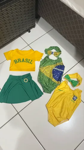 Combo menina COPA DO MUNDO 3/4 anos