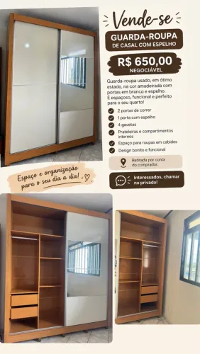 Vende-se Guarda Roupa Casal