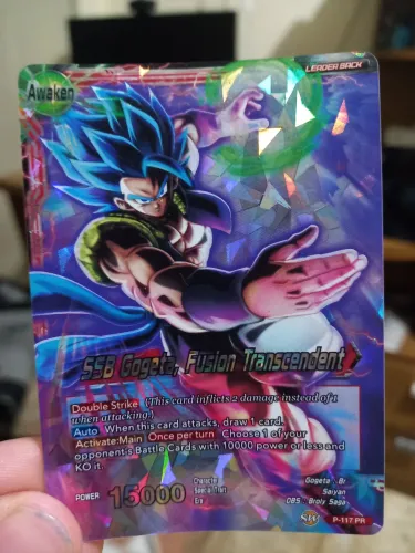 Carta Dragon Ball Super TCG - SSB Gogeta, Fusion Transcendent (P-117 PR Promo)