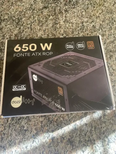 Fonte ATX Dazz ROP 650W 80 Plus Bronze