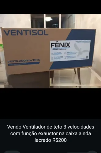 Ventilador de teto Novo 130w