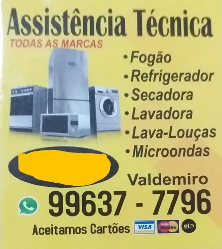 Consertos de lavadoras e refrigeradores