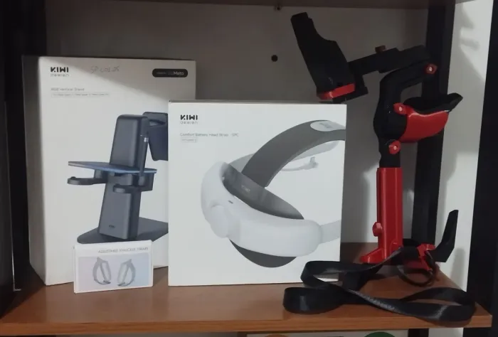 Kiwi Design Suporte elite e base de carregamento + Gunstock Evo3d para Quest 3