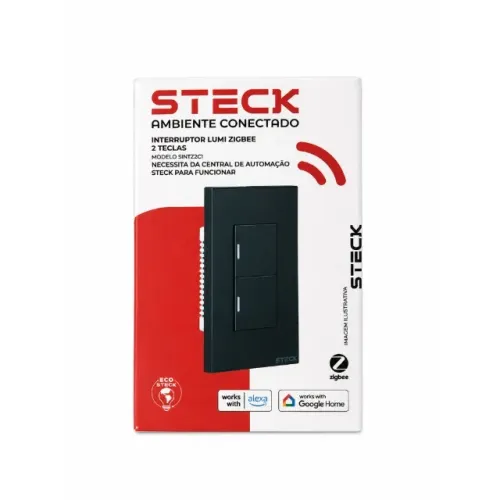 Interruptor Lumi Zigbee 2 Teclas Steck