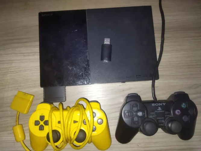 PS2 slim com cartão de 64