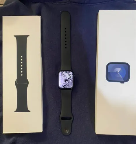 Apple Watch Series 9 (45mm) - Impecável na Caixa!