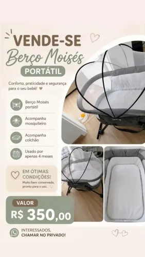 Berço Moisés portátil