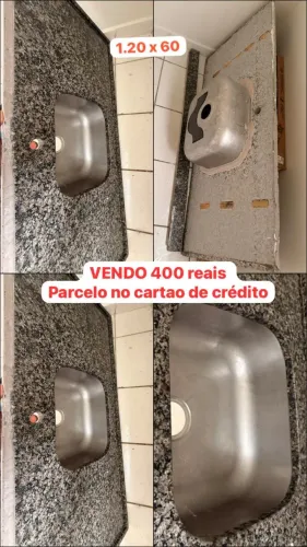Pia de cozinha nova de marmore 400 reais