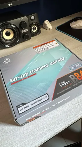 Placa Mãe MSI B840M Gaming WiFi 6E White AM5 DDR5 na Caixa
