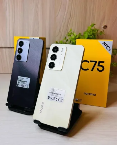 Celular Realme c75 4G 256GB 08GB RAM Novo Preto Dourado Lacrado
