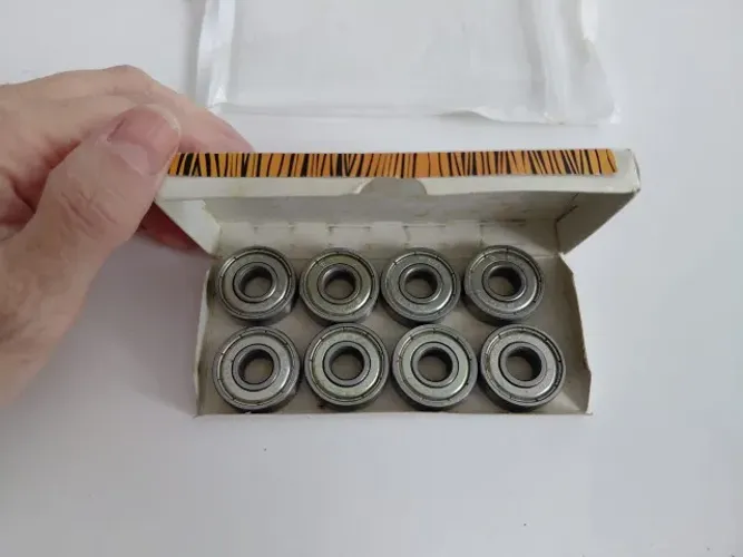 Conjunto De 8 Rolamentos Novos da Marca Americana Tiger Board Bearings Para Skate