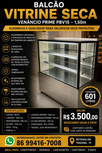 Balcão expositor (vender hoje)