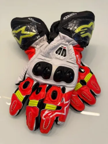 Luvas GP Pro R2 Alpinestars Orange Fluor